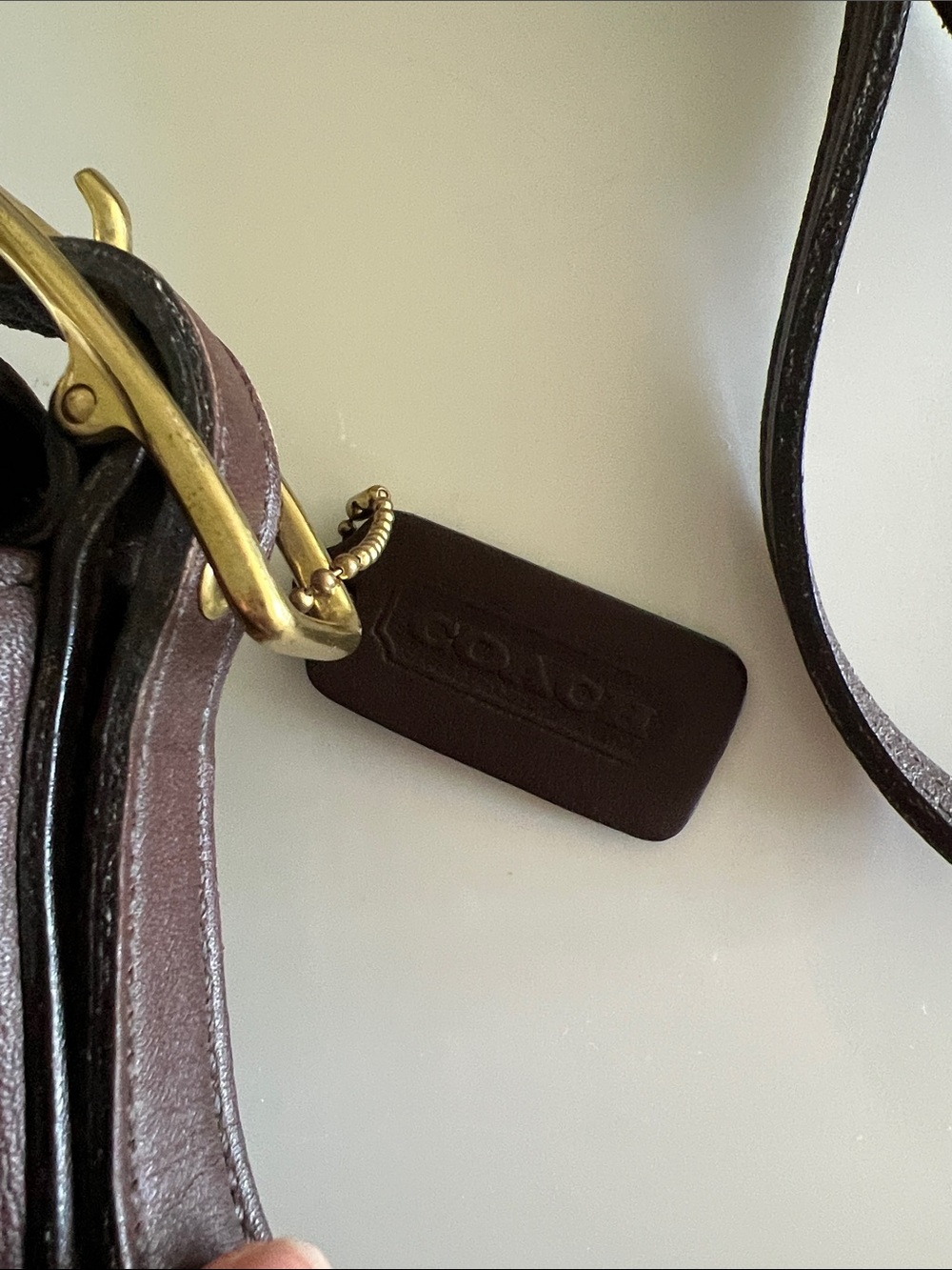 Vintage Coach Brown Leather Flap Crossbody Bag Monterey Flap - Picture 2 of 11